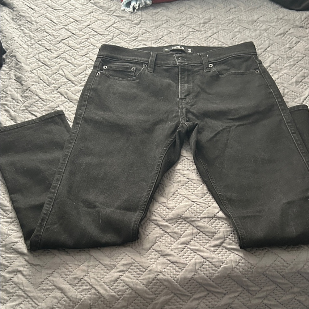 Hollister Slim Straight Black Jeans